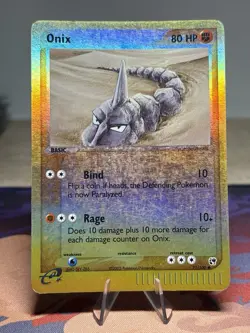 Onix 71/100 Ex Sandstorm 2003 E Series Foil Reverse Holo Pokemon Card - Image 1