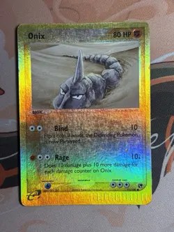 Onix 71/100 Ex Sandstorm 2003 E Series Foil Reverse Holo Pokemon Card - Image 2