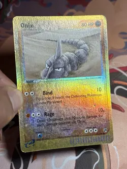 Onix 71/100 Ex Sandstorm 2003 E Series Foil Reverse Holo Pokemon Card - Image 3