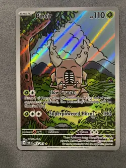 Pokemon TCG Pinsir Twilight Masquerade Holo Card 168/167 Illustration Rare - Image 1