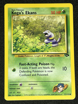Koga's Ekans 77/132 WOTC Gym Challenge - Non-Holo Common Pokemon Card NM - Image 1