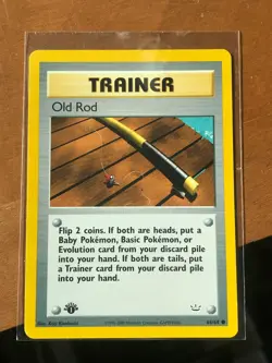 TRAINER - Old Rod (64/64) ~ NM [Neo Revelation Unlimited] 2001 WotC Pokemon Card - Image 1