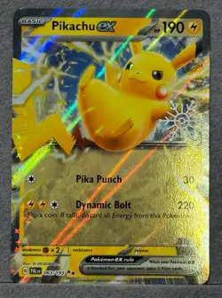 Pikachu EX 63/193 Snowflake stamp Pokemon card - Image 1