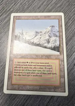 Taiga (English) Dual Land - Magic The Gathering (MTG Revised 3RD Edition) LP - Image 1