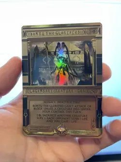 1X FOIL Bontu the Glorified MASTERPIECE MINT MTG Magic Amonkhet Invocations MPS - Image 1