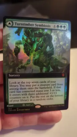 1x Turntimber Symbiosis Foil Extended Art - ZNR EDH Modern Magic MTG x1 - Image 1