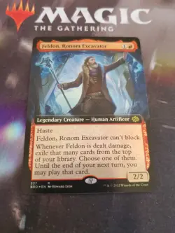 Mtg. Feldon, Ronom Excavator. Foil Extended Art. The Brothers War. Pack Fresh - Image 1