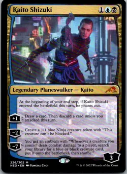 Kaito Shizuki 226 Mythic Kamigawa: Neon Dynasty Magic: The Gathering Near Mint - Image 1