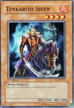 YuGiOh Shawdow Of Infinity "Tenkabito Shien" 1st Edition! #SOI-EN017.NM To Mint - Image 1