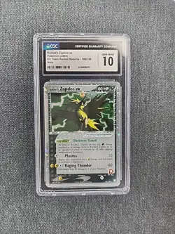 Pokemon Rocket's Zapdos ex #106/109 Team Rocket Returns Holo - CGC Gem Mint 10 - Image 1
