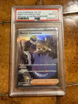 Pokemon TCG - Morty’s Conviction 211/162 - Temporal Forces - SIR - PSA 10 - Image 1