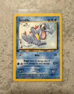 Pokemon Totodile 81/111 1st Edition - Neo Genesis Mint - Image 1