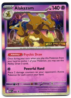Alakazam 003 - Mega Evolutions Prerelease Promo Pokemon TCG - LP Card - Image 1