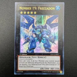 YuGiOh Number 19: Freezadon ZTIN-EN003 Ultra Rare 1st Edition NM - Image 1