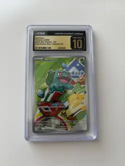 Pokemon First Partner Bulbasaur CGC Pristine 10 - Image 1