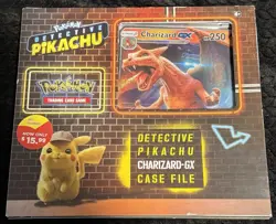 Pokemon TCG Detective Pikachu Charizard GX Case File Sealed Box - Image 1
