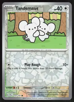 TANDEMAUS ( SSP 157/191 ) REVERSE HOLO - Pokemon - 2024 USGMEN LP - Image 1