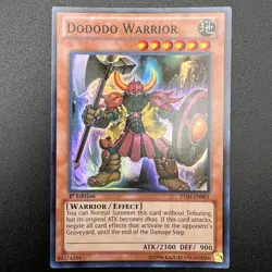 YuGiOh Dododo Warrior ZTIN-EN001 Super Rare 1st Edition NM - Image 1