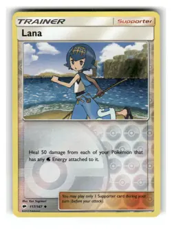 Lana 117/147 Uncommon Burning Shadows Pokemon Reverse Holo Lightly Played - Image 1