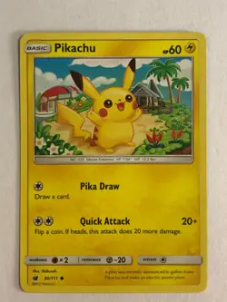 Pokemon TCG Crimson Invasion Pikachu 30/111 Light Played - Image 1