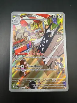 Pokemon TCG Archaludon IR 155/142 Stellar Crown Illustration Rar - Image 1