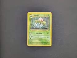 Pokemon TCG Ivysaur Regular Unlimited Uncommon Base Set 30/102 Medium Played - Image 1