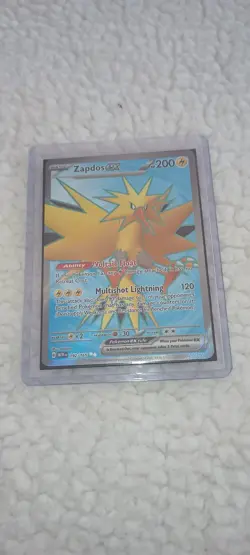 Pokemon Zapdos ex Ultra Rare Full Art Holo 192/165 Scarlet & Violet 151 200 HP - Image 1