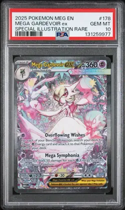 Pokemon Mega Gardevoir ex Mega Evolution Special Illustration Rare #178 PSA 10 - Image 1