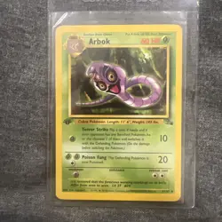 Pokemon TCG Fossil Set Arbok First Edition (1st Edition) Uncommon 31/62 - Image 1