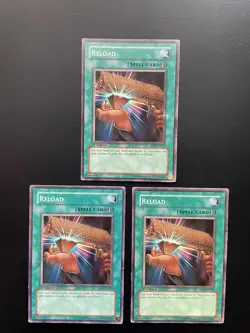 Yugioh Reload SD2-EN023 1st Edition Common Damaged X3 - Image 1