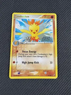 NM Combusken Stamped Reverse Holo 16/100 Crystal Guardians Pokemon Card 2006 - Image 1