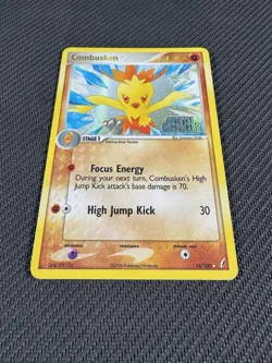 NM Combusken Stamped Reverse Holo 16/100 Crystal Guardians Pokemon Card 2006 - Image 3