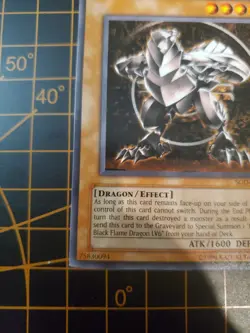 Horus The Black Flame Dragon LV4 SOD-EN006 Rare YuGiOh! TCG NM With Top Loader - Image 5