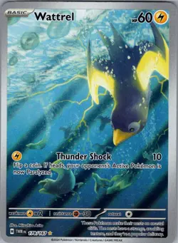 Wattrel 178/167 SV06: Twilight Masquerade - Pokemon Card - NM - Image 1
