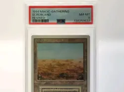 PSA GRADED 8 - 1994 Magic The Gathering Scrubland Revised Edition Card - Image 2