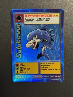 Digimon Dolphmon St-35S Chase Holo Bandai Digi Battle Card - Image 1