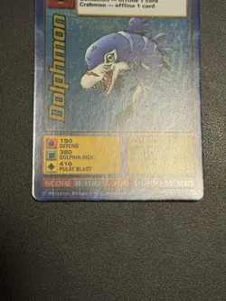 Digimon Dolphmon St-35S Chase Holo Bandai Digi Battle Card - Image 4