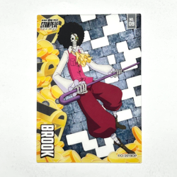 S4023 Brook No.09 Japanese One Piece Movie Stampede Promo Clear Card - Image 1