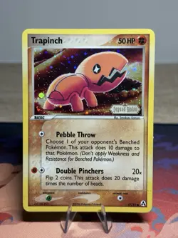 Trapinch 67/92 Reverse Holo ex Legend Maker 2005 Stamped Pokemon Card LP MP - Image 1