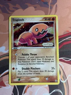 Trapinch 67/92 Reverse Holo ex Legend Maker 2005 Stamped Pokemon Card LP MP - Image 2