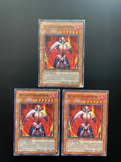 Yugioh Thestalos The Firestorm Monarch SD3-EN011 1st Edition Common DAMAGED X3 - Image 1
