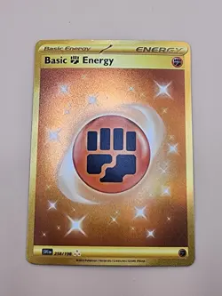 Basic Fighting Energy Gold Pokemon Scarlet & Violet Base 258/198 NM - Image 2