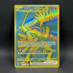 Pokemon Koraidon EX 245/091 NM Full Art Hyper Rate Paldean Fates - Image 1