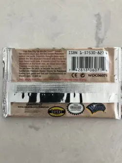 1999 Pokemon Fossil Booster Pack Factory Sealed Trading Card Game VINTAGE - Image 2