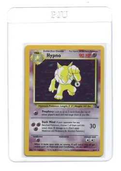 Pokemon TCG Hypno Fossil 8/62 Holo 1999-2000 Wizards Base Set Holo Clean - Image 1