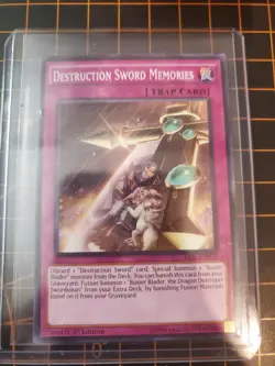 Destruction Sword Memories TDIL-EN075 1st Ed. YuGiOh! TCG NM With Top Loadet - Image 1