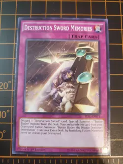 Destruction Sword Memories TDIL-EN075 1st Ed. YuGiOh! TCG NM With Top Loadet - Image 2