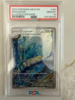 2023 POKEMON MEW EN-151 ILLUSTRATION RARE #181 DRAGONAIR PSA 10 - Image 1