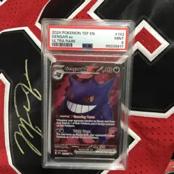 POKEMON TEF EN-TEMPORAL FORCES ULTRA RARE #193 GENGAR EX PSA 9 2024 Full Art - Image 2