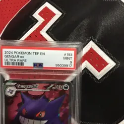 POKEMON TEF EN-TEMPORAL FORCES ULTRA RARE #193 GENGAR EX PSA 9 2024 Full Art - Image 4